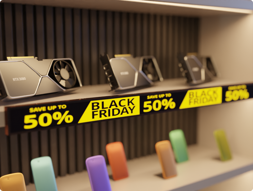 Promociones de productos en tienda