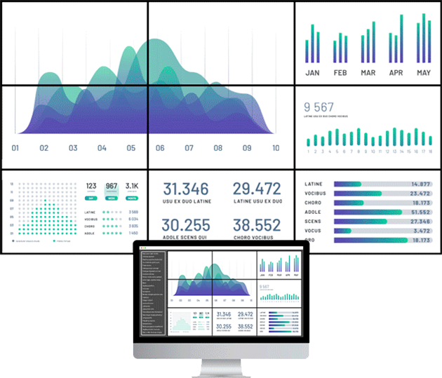 Interfaz de gestión con múltiples fuentes